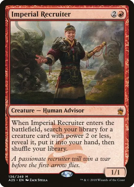 Imperial Recruiter, Magic card A25 136 — Masters 25 set