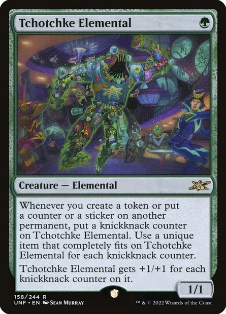 Tchotchke Elemental, Magic card UNF 158 — Unfinity set