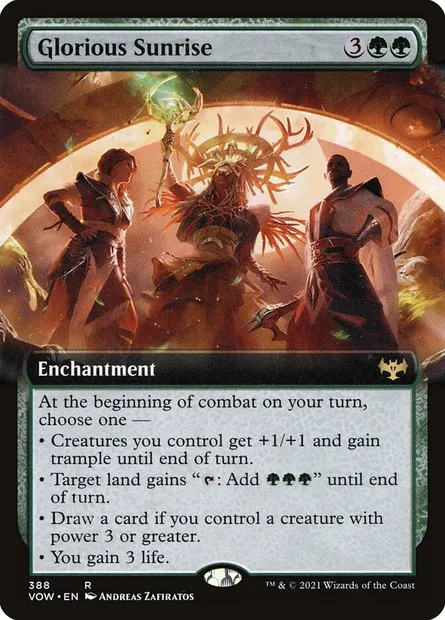 Glorious Sunrise, Magic card VOW 388 — Innistrad: Crimson Vow set