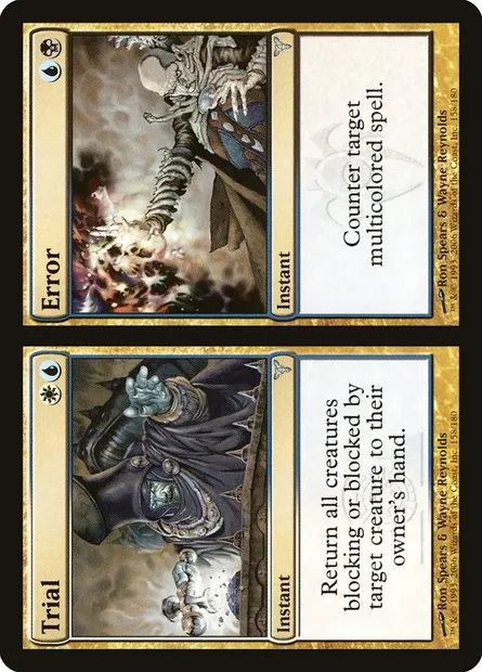 Trial // Error, Magic card DIS 158 — Dissension set