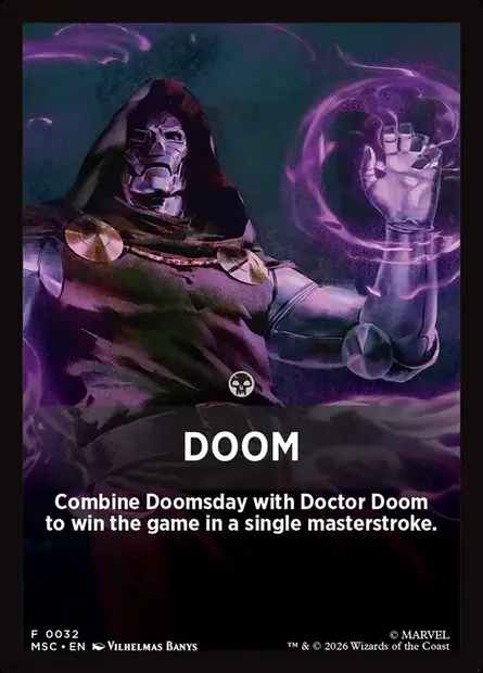 DOOM, Magic card FMSC 32 — Marvel Super Heroes Jumpstart Front Cards set