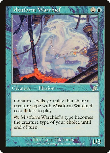Mistform Warchief, Magic card SCG 43 — Scourge set