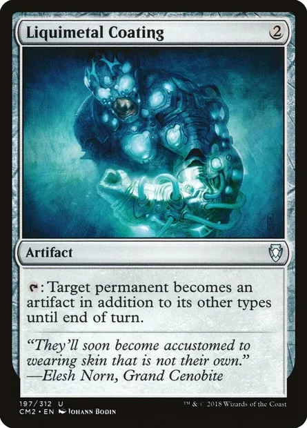 Liquimetal Coating, Magic card CM2 197 — Commander Anthology Volume II set