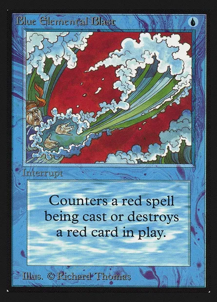 Blue Elemental Blast, Magic card CED 50 — Collectors' Edition set