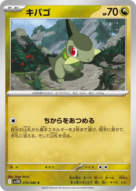 Axew, Pokémon card SV11B 070 — Black Bolt set