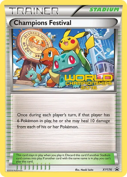 Champions Festival, Pokémon card XY 176 — XY Black Star Promos set
