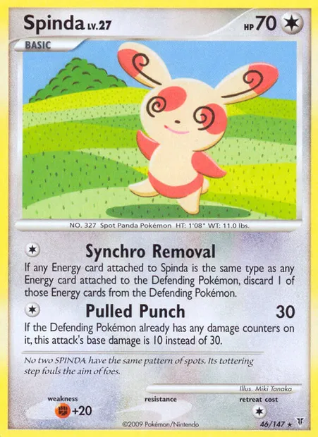 Spinda, Pokémon card SV 46 — Supreme Victors set