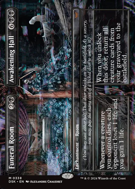 Funeral Room // Awakening Hall, Magic card DSK 338 — Duskmourn: House of Horror set