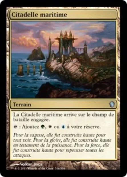 Citadelle maritime, carte Magic C13 318 — extension Commander 2013