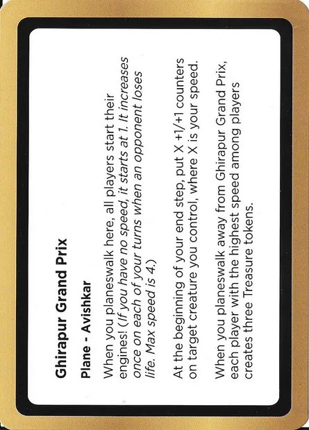 Ghirapur Grand Prix, Magic card PUNK PLA040 — Black Lotus Unknown Planechase set