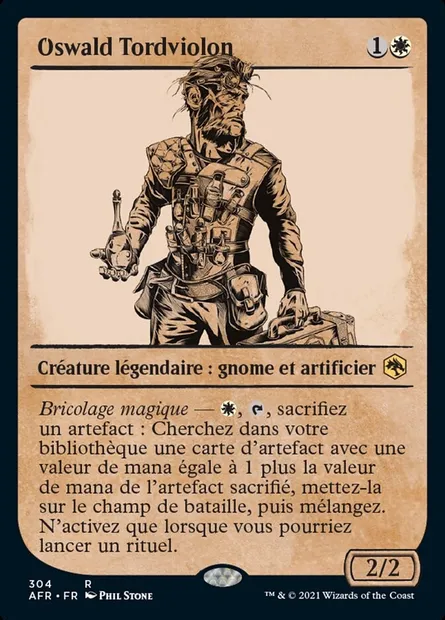 Oswald Tordviolon, carte Magic AFR 304 — extension Forgotten Realms: Aventures dans les Royaumes Oubliés