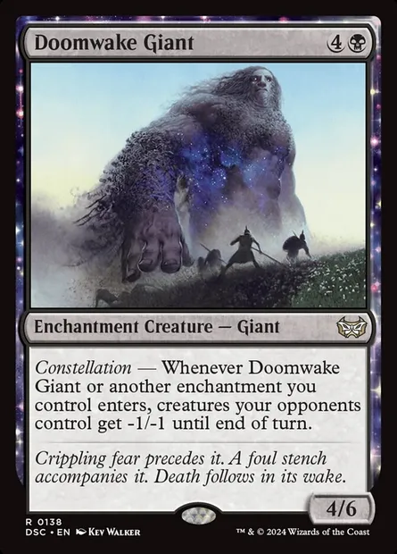 Doomwake Giant, Magic card DSC 138 — Duskmourn: House of Horror Commander set