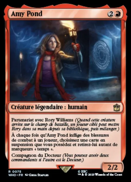 Amy Pond, carte Magic WHO 75 — extension Doctor Who