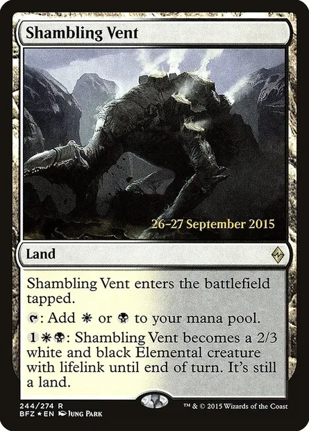 Shambling Vent, Magic card PBFZ 244s — Battle for Zendikar Promos set