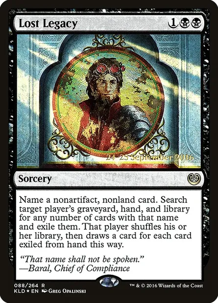 Lost Legacy, Magic card PKLD 88s — Kaladesh Promos set