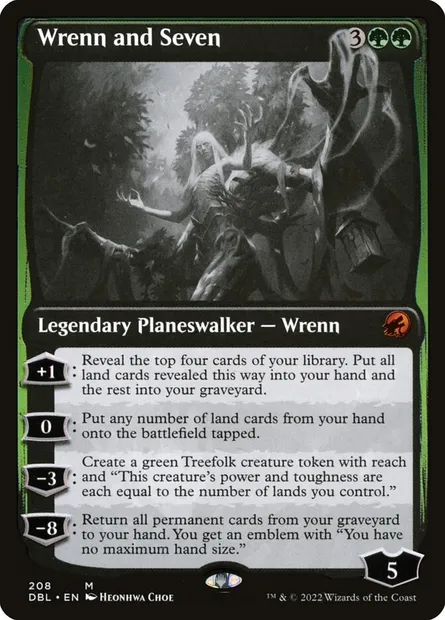 Wrenn et Sept, carte Magic DBL 208 — extension Innistrad : Double Programme