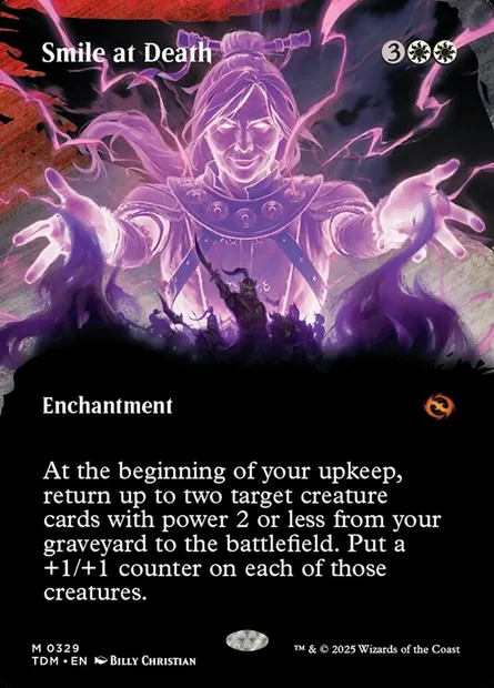 Smile at Death, Magic card TDM 329 — Tarkir: Dragonstorm set