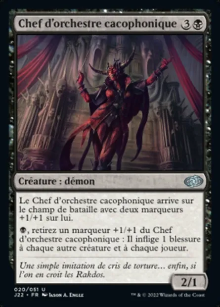 Chef d'orchestre cacophonique, carte Magic J22 20 — extension Jumpstart 2022