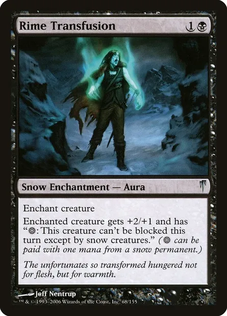 Rime Transfusion, Magic card CSP 68 — Coldsnap set