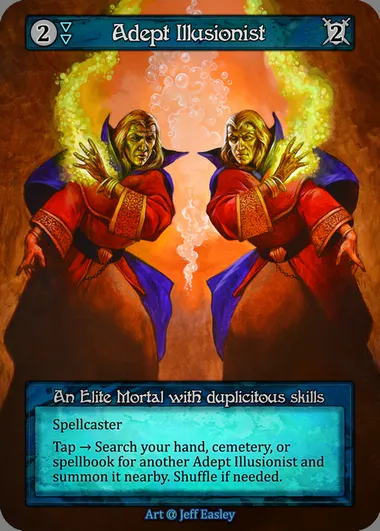 Adept Illusionist, Sorcery card ALP 013 — Alpha set