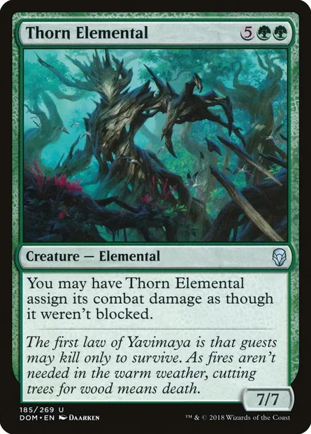 Thorn Elemental, Magic card DOM 185 — Dominaria set