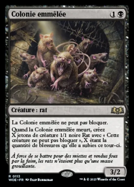 Colonie emmêlée, carte Magic WOE 113 — extension Wilds of Eldraine