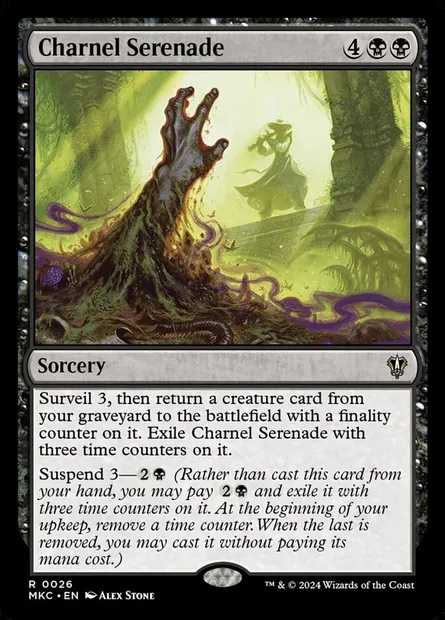 Charnel Serenade, Magic card MKC 26 — Murders at Karlov Manor Commander set