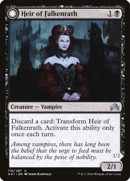 Heir of Falkenrath // Heir to the Night, Magic card SOI 116 — Shadows over Innistrad set