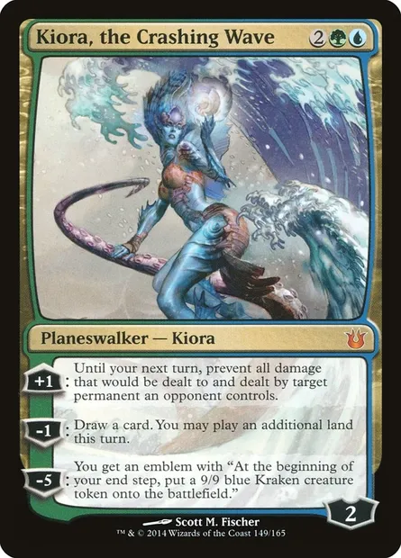 Kiora, the Crashing Wave, Magic card BNG 149 — Born of the Gods set