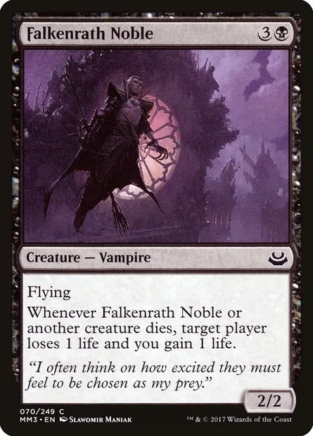 Noble Falkenrath, carte Magic MM3 70 — extension Modern Masters 2017