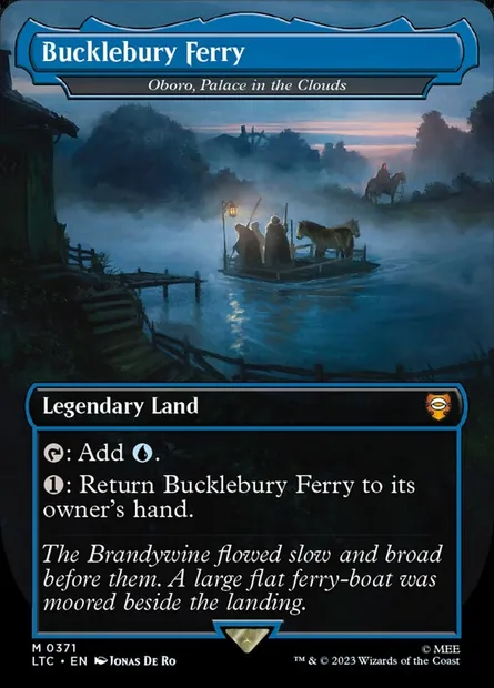 Oboro, Palace in the Clouds, Magic card LTC 371 — Tales of Middle-earth Commander set