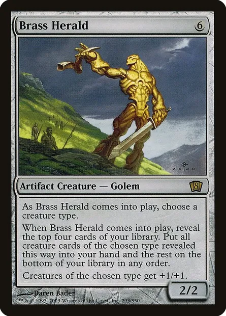 Brass Herald, Magic card 8ED 293★ — Eighth Edition set