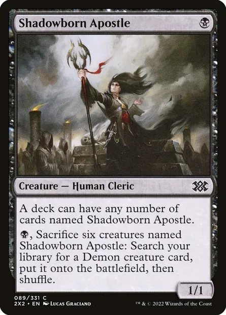 Shadowborn Apostle, Magic card 2X2 89 — Double Masters 2022 set