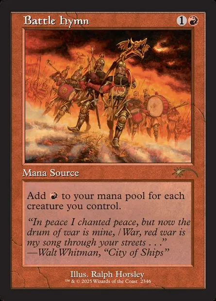 Battle Hymn, Magic card SLD 2346 — Secret Lair Drop set