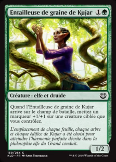 Entailleuse de graine de Kujar, carte Magic KLD 159 — extension Kaladesh