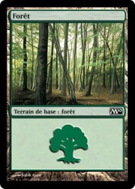 Forêt, carte Magic M10 247 — extension Magic 2010