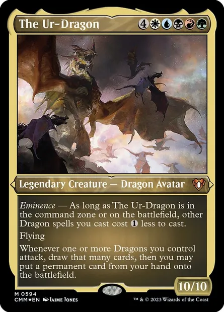 The Ur-Dragon, Magic card CMM 594 — Commander Masters set
