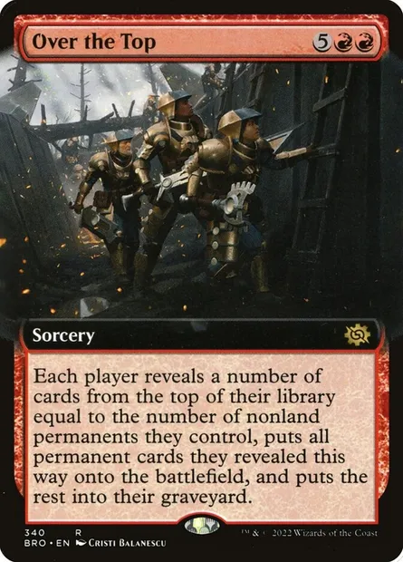 Over the Top, Magic card BRO 340 — The Brothers' War set