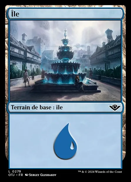 Île, carte Magic OTJ 279 — extension Outlaws of Thunder Junction