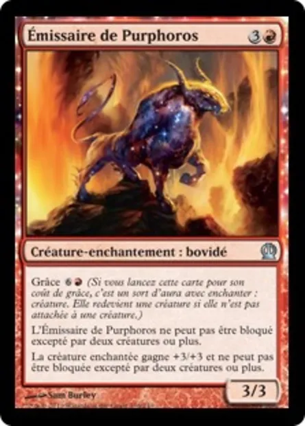 Émissaire de Purphoros, carte Magic THS 136 — extension Theros