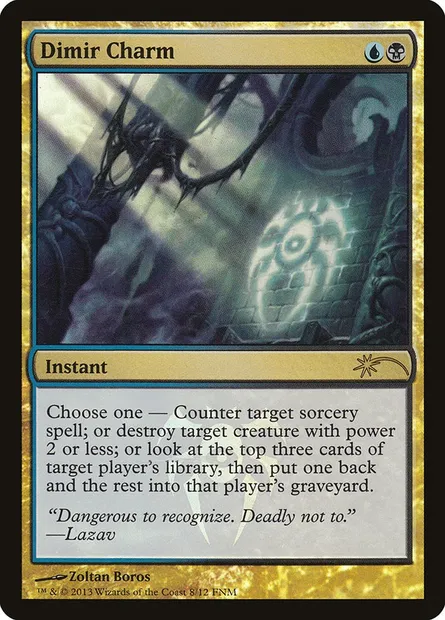 Dimir Charm, Magic card F13 8 — Friday Night Magic 2013 set