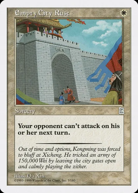 Empty City Ruse, Magic card PTK 3 — Portal Three Kingdoms set