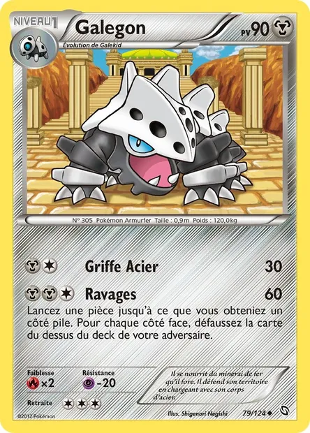 Galegon, carte Pokémon DRX 79 — extension Dragons Éxaltés