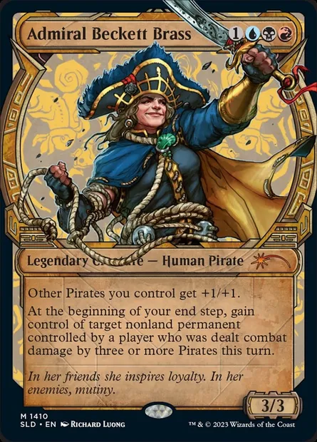 Admiral Beckett Brass, Magic card SLD 1410 — Secret Lair Drop set