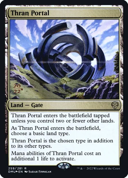 Portail thran, carte Magic PDMU 259s — extension Dominaria United Promos
