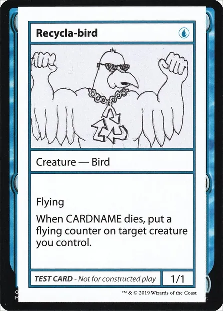 Recycla-bird, Magic card CMB2 28 — Mystery Booster Playtest Cards 2021 set