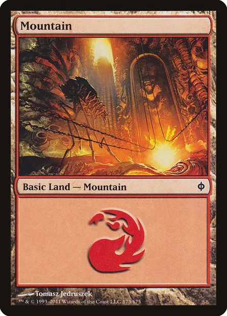 Mountain, Magic card NPH 173 — New Phyrexia set