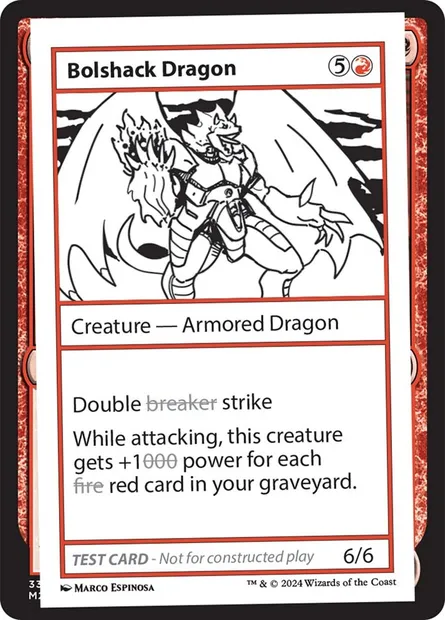 Bolshack Dragon, carte Magic MB2 558 — extension Mystery Booster 2