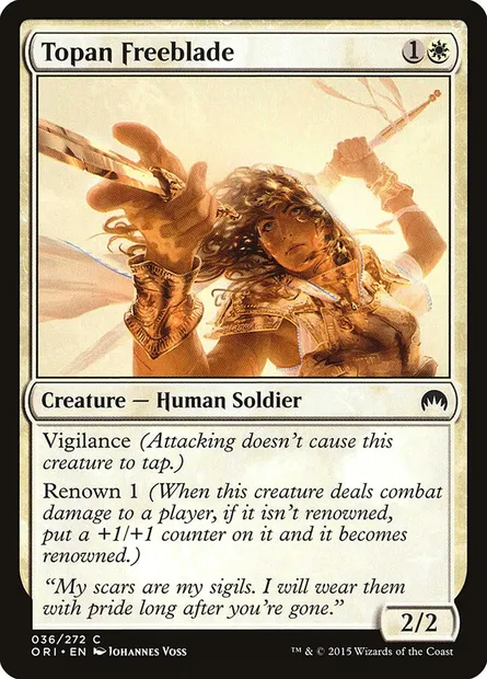Topan Freeblade, Magic card ORI 36 — Magic Origins set