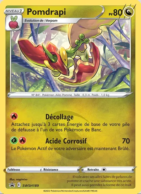 Pomdrapi, carte Pokémon SWSH 189 — extension Promo SWSH